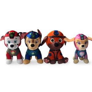 Paw Patrol Plush Bundle Marshall Chase Zuma Skye 6-9” EUC